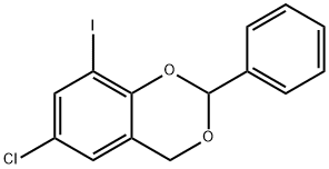 4H-1,3-Benzodioxin,6-chloro-8-iodo-2-phenyl-(9CI) Structure