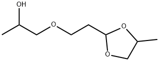 2-Propanol, 1-[2-(4-methyl-1,3-dioxolan-2-yl)ethoxy]- 구조식 이미지