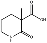 3-methyl-2-oxopiperidine-3-carboxylic acid 구조식 이미지