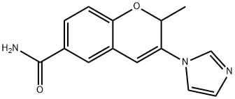 2H-1-Benzopyran-6-carboxamide, 3-(1H-imidazol-1-yl)-2-methyl- Structure