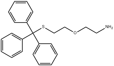 2-[2-(Triphenylmethyl)sulfanylethoxy]ethanamine Structure