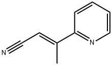 2-Butenenitrile, 3-(2-pyridinyl)-, (2E)- Structure