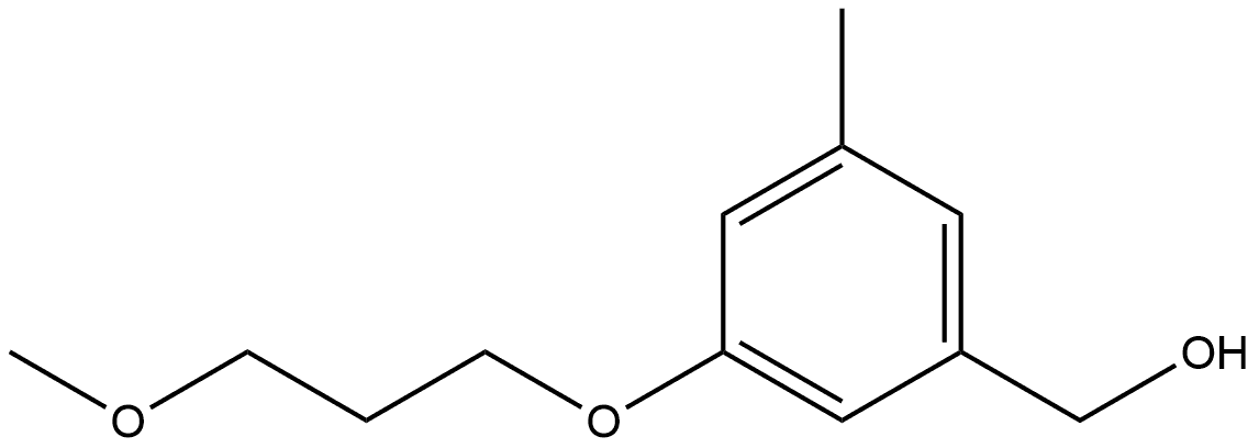 3-(3-Methoxypropoxy)-5-methylbenzenemethanol Structure