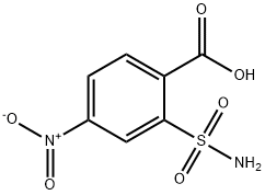 Benzoic acid, 2-(aminosulfonyl)-4-nitro- 구조식 이미지
