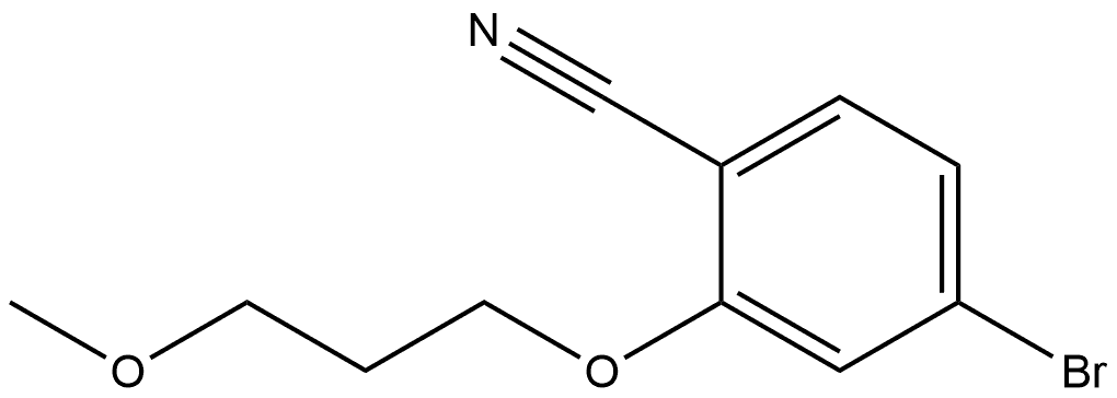 4-Bromo-2-(3-methoxypropoxy)benzonitrile Structure