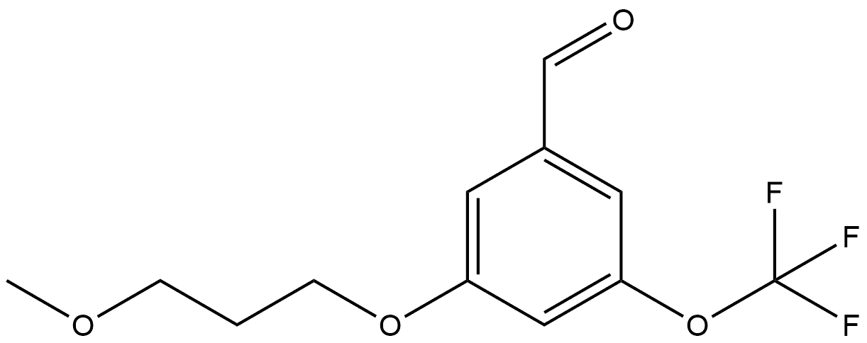 3-(3-Methoxypropoxy)-5-(trifluoromethoxy)benzaldehyde Structure