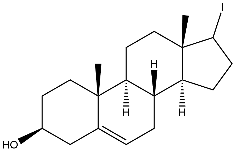 5-Androsten-3β-ol, 17-iodo- Structure