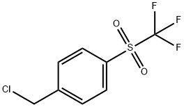 Benzene, 1-(chloromethyl)-4-[(trifluoromethyl)sulfonyl]- Structure