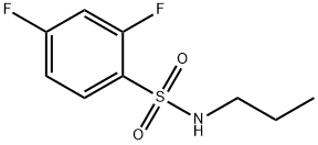 Benzenesulfonamide, 2,4-difluoro-N-propyl- Structure