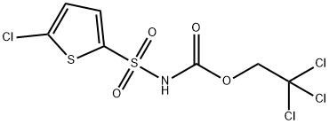 2,2,2-trichloroethyl [(5-chloro-2-thienyl)sulfonyl]carbamate 구조식 이미지