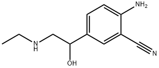 Benzonitrile, 2-amino-5-[2-(ethylamino)-1-hydroxyethyl]- 구조식 이미지