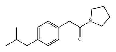 Ethanone, 2-[4-(2-methylpropyl)phenyl]-1-(1-pyrrolidinyl)- Structure