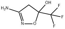 5-Isoxazolol, 3-amino-4,5-dihydro-5-(trifluoromethyl)- Structure