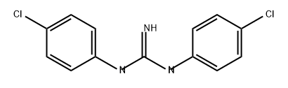 Guanidine, N,N'-bis(4-chlorophenyl)- Structure