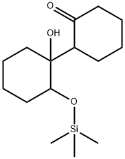 [1,1'-Bicyclohexyl]-2-one, 1'-hydroxy-2'-[(trimethylsilyl)oxy]- 구조식 이미지