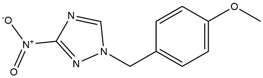 1-[(4-methoxyphenyl)methyl]-3-nitro-1,2,4-triazole Structure