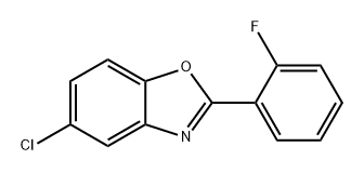 Benzoxazole, 5-chloro-2-(2-fluorophenyl)- Structure