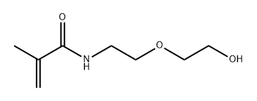 2-Propenamide, N-[2-(2-hydroxyethoxy)ethyl]-2-methyl- Structure