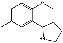 2-(2-methoxy-5-methylphenyl)pyrrolidine 구조식 이미지
