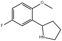 2-(5-fluoro-2-methoxyphenyl)pyrrolidine 구조식 이미지