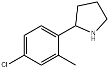 2-(4-chloro-2-methylphenyl)pyrrolidine 구조식 이미지
