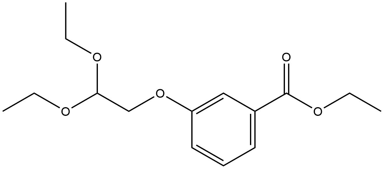 Ethyl 3-(2,2-diethoxyethoxy)benzoate Structure