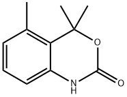 2H-3,1-Benzoxazin-2-one, 1,4-dihydro-4,4,5-trimethyl- Structure