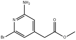 4-Pyridineacetic acid, 2-amino-6-bromo-, methyl ester Structure