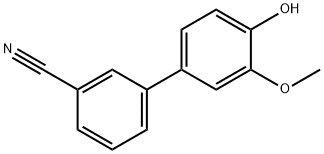 4-(3-Cyanophenyl)-2-methoxyphenol Structure