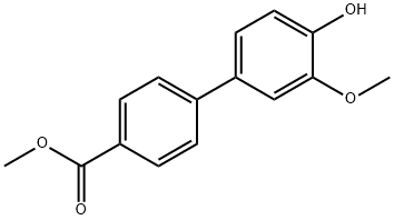 4-(4-Methoxycarbonylphenyl)-2-methoxyphenol Structure