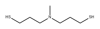 1-Propanethiol, 3,3'-(methylimino)bis- Structure