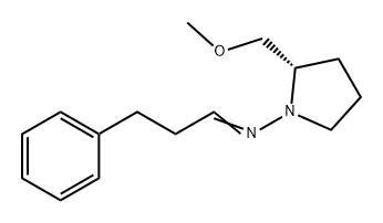 1-Pyrrolidinamine, 2-(methoxymethyl)-N-(3-phenylpropylidene)-, (2S)- 구조식 이미지