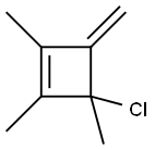 Cyclobutene, 3-chloro-1,2,3-trimethyl-4-methylene- 구조식 이미지