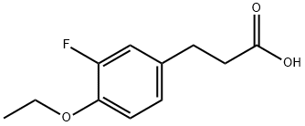 Benzenepropanoic acid, 4-ethoxy-3-fluoro- Structure