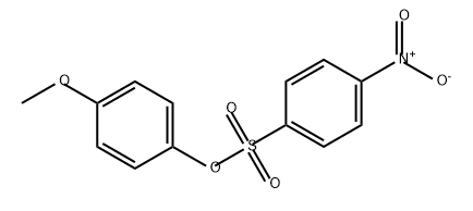 Benzenesulfonic acid, 4-nitro-, 4-methoxyphenyl ester Structure