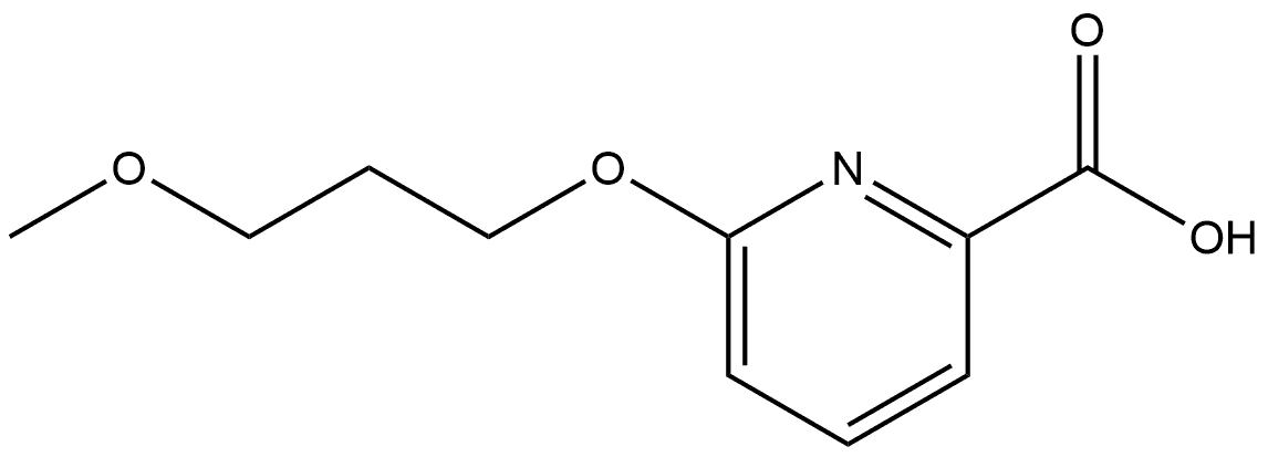 6-(3-Methoxypropoxy)-2-pyridinecarboxylic acid Structure