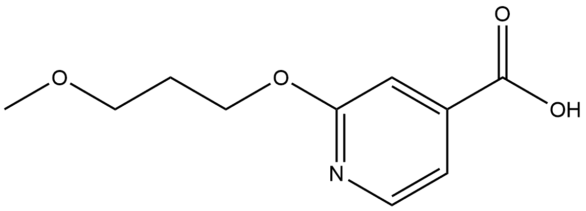 2-(3-Methoxypropoxy)-4-pyridinecarboxylic acid Structure