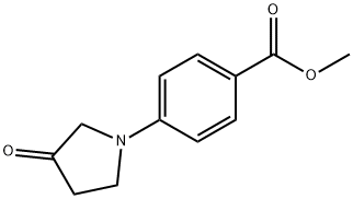 Benzoic acid, 4-(3-oxo-1-pyrrolidinyl)-, methyl ester Structure