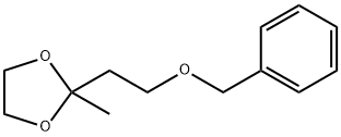 1,3-Dioxolane, 2-methyl-2-[2-(phenylmethoxy)ethyl]- Structure