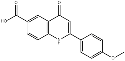 2-(4-Methoxyphenyl)-4-oxo-1,4-dihydroquinoline-6-carboxylic acid Structure