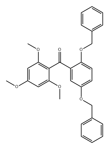 Methanone, [2,5-bis(phenylmethoxy)phenyl](2,4,6-trimethoxyphenyl)- 구조식 이미지