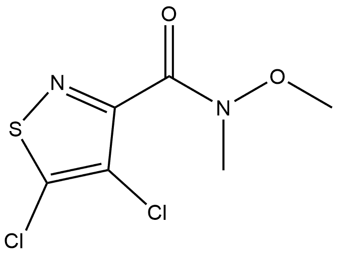 4,5-dichloro-N-methoxy-N-methylisothiazole-3-carboxamide Structure