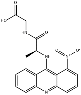 Glycine, N-[N-(1-nitro-9-acridinyl)-L-alanyl]- (9CI) Structure