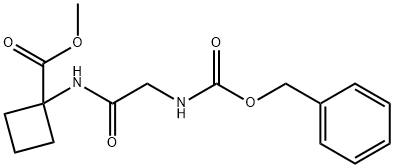 Methyl 1-(2-{[(benzyloxy)carbonyl]amino}acetamido)cyclobutane-1-carboxylate Structure