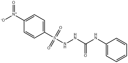 Benzenesulfonic acid, 4-nitro-, 2-[(phenylamino)carbonyl]hydrazide Structure