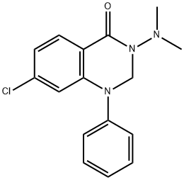 7-Chloro-3-(dimethylamino)-1-phenyl-2,3-dihydroquinazolin-4(1H)-one 구조식 이미지