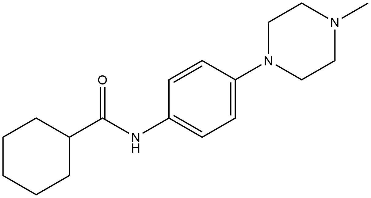 N-[4-(4-Methyl-1-piperazinyl)phenyl]cyclohexanecarboxamide Structure