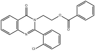 2-(2-(2-Chlorophenyl)-4-oxoquinazolin-3(4H)-yl)ethyl benzoate Structure