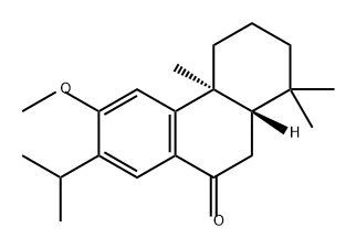 9(1H)-Phenanthrenone, 2,3,4,4a,10,10a-hexahydro-6-methoxy-1,1,4a-trimethyl-7-(1-methylethyl)-, (4aS,10aS)- Structure