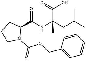 L-Leucine, 2-methyl-N-[1-[(phenylmethoxy)carbonyl]-L-prolyl]- (9CI) Structure